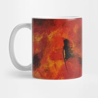 Red Abstract Mug